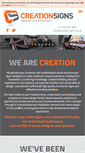 Mobile Screenshot of creationsigns.co.uk